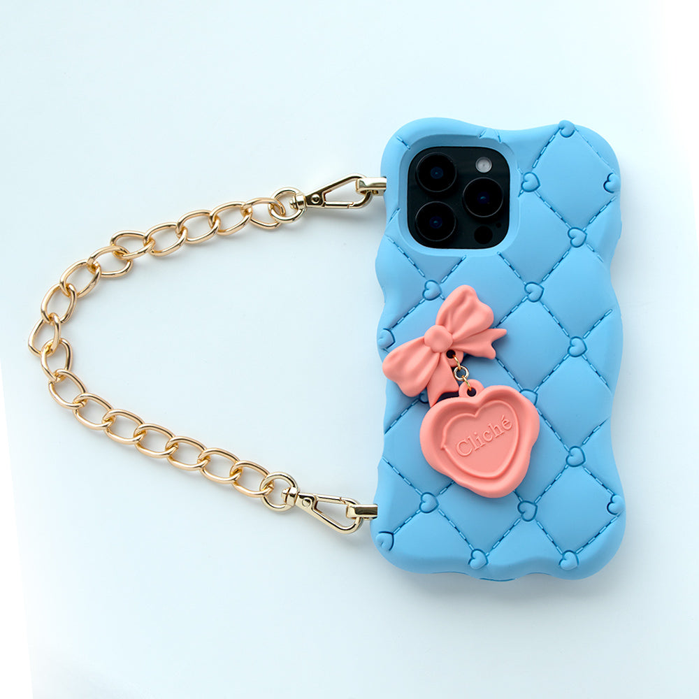 iPhone 16 Pro Max Melted Love Case (Blue)