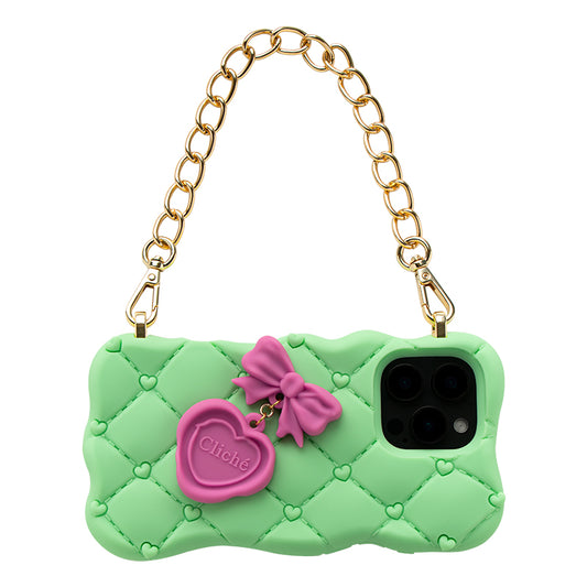 iPhone 16 Pro Max Melted Love Case (Green)