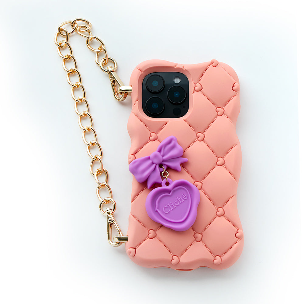 iPhone 16 Pro Max Melted Love Case (Peach)